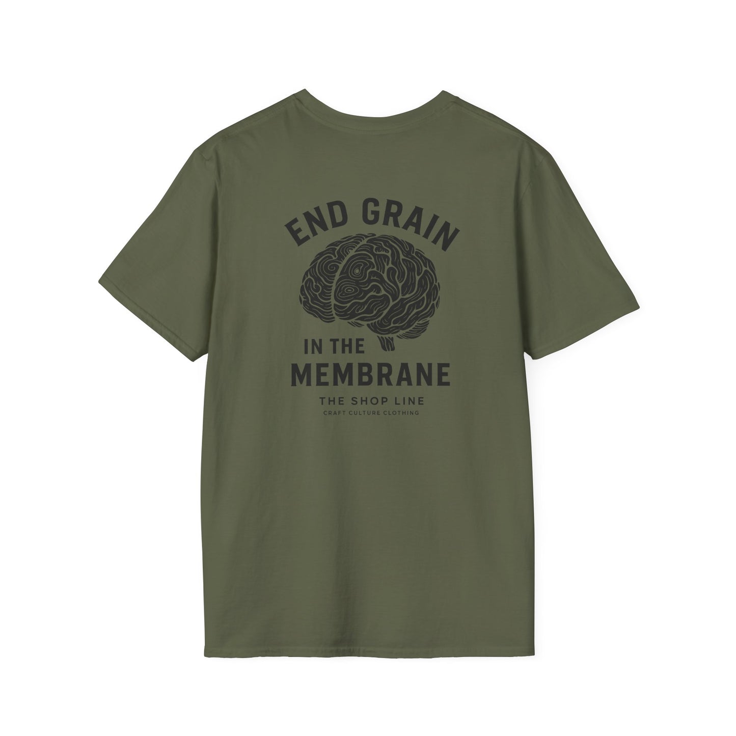 End Grain in the Membrane Tee | Woodworker Humor Shirt